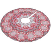 Rosa dekoratives Baumrock Polyester Weihnachtsbaumdecke (Schrägansicht)