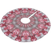 Rosa dekoratives Baumrock Polyester Weihnachtsbaumdecke (Schrägansicht)