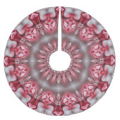 Rosa dekoratives Baumrock Polyester Weihnachtsbaumdecke (Vorderseite)