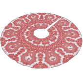 Rosa dekoratives Baumrock Polyester Weihnachtsbaumdecke (Schrägansicht)