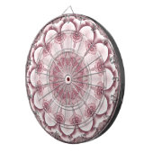 Rosa dekoratives Dartboard Dartscheibe (Vorderseite rechts)