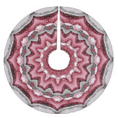 Rosa dekoratives Weihnachtsbaumrock Polyester Weihnachtsbaumdecke (Vorderseite)