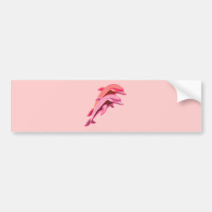 Rosa Delphin-Entwurfs-Autoaufkleber Autoaufkleber