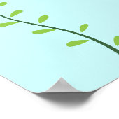 Rosa Delphin-Mädchen-Namen-personalisiertes Raum-P Poster (Ecke)