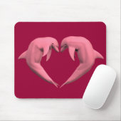 Rosa Delphine Mousepad (Mit Mouse)
