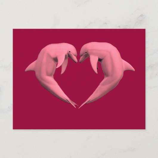 Rosa Delphine Postkarte (Vorderseite)