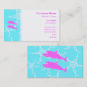 Rosa Delphine Visitenkarte (Vorne/Hinten)