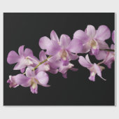 Rosa Dendrobium-Orchideen-Blume - Blumenorchideen Geschenkpapier (Flach)