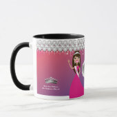 Rosa der TT-Diamant Bliss-personalisiertes Tasse (Links)