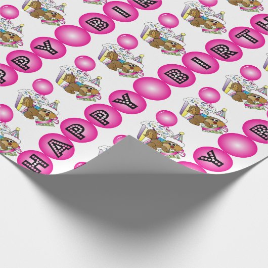 Rosa des alles- Gute zum Geschenkpapier (Ecke)