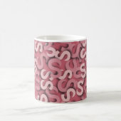 Rosa des Buchstabe-S Kaffeetasse (Mittel)