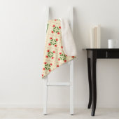 Rosa des Monogramm-| u. grüne Steppdecken-mit Sherpadecke (Beispiel)