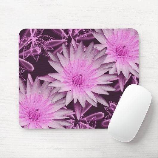 Rosa des Schwarzen Blume lilly Mousepad (Mit Mouse)