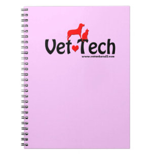 Rosa des Tierarzt-Technologie-Notizbuches weich Notizblock