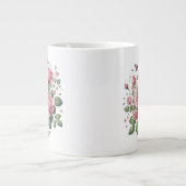 Rosa-Design Jumbo-Tasse (Vorderseite)