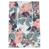 Rosa-Design Mittlere Geschenktüte (Rückseite)