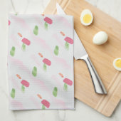 Rosa Designer Handtuch (Viertel Falte)