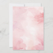 Rosa Desserts Sweet One Celebration First Birthday Einladung (Rückseite)