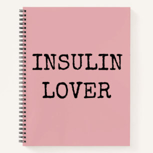Rosa Diabetes-Notizbuch Notizblock