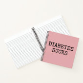 Rosa Diabetes-Notizbuch Notizblock (Innenseite)