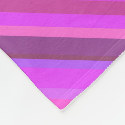 Rosa diagonale Streifen Fleecedecke (Ecke)