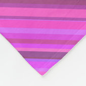 Rosa diagonale Streifen Fleecedecke (Ecke)