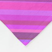 Rosa diagonale Streifen Fleecedecke (Ecke)