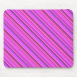 Rosa diagonale Streifen Mousepad