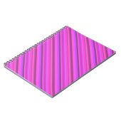 Rosa diagonale Streifen Notizblock (Linke Seite)