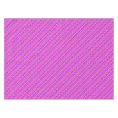 Rosa diagonale Streifen Tischdecke (Vorderseite (Horizontal))