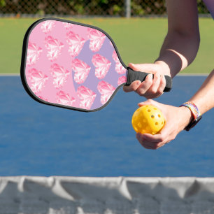 Rosa Diamant-Herz-Muster  – Süß und Stylisch Pickleball Schläger