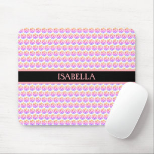 Rosa Diamanten/Fraktal-Mosaik Mousepad