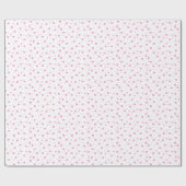 Rosa Diamanten Herzform Nahtloses Muster Geschenkpapier (Flach)