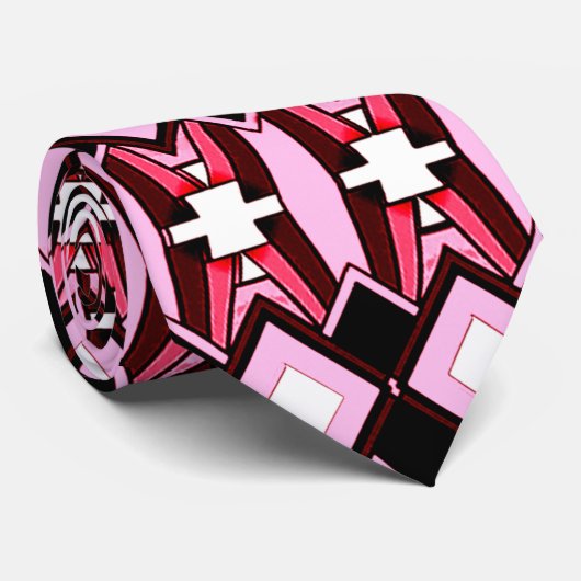 rosa Diamanten Krawatte (Gerollt)
