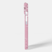 Rosa Diamanten - Personalisiert Case-Mate iPhone Hülle (Rückseite / Links)