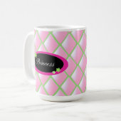 Rosa Diamanten - Prinzessin Kaffeetasse (Vorderseite Links)