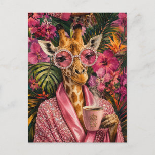 Rosa Diamanten und morgendlicher Glamour Postkarte