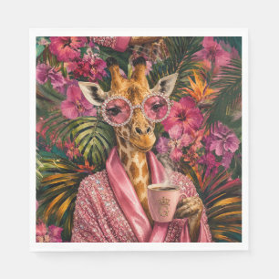 Rosa Diamanten und morgendlicher Glamour Serviette