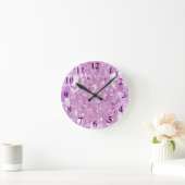 Rosa Diamanten Wanduhr Mittel (Zuhause)