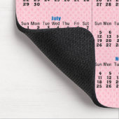 Rosa Diamantmuster 2012 Kalender Mousepad (Ecke)