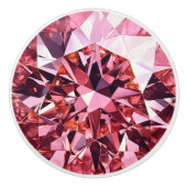 rosa Diamantmuster Keramikknauf (Vorderseite)
