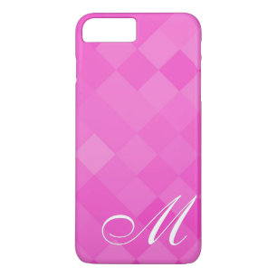 rosa Diamantmuster und Monogramm Case-Mate iPhone Hülle