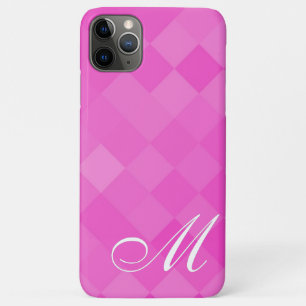rosa Diamantmuster und Monogramm Case-Mate iPhone Hülle