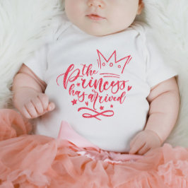 Rosa Die Prinzessin hat einen Baby-Bodysuit gefund Baby Strampler