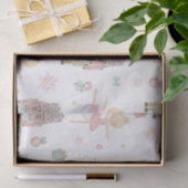 Rosa: Die weiße Weihnachtsblase Seidenpapier (Geschenk)