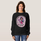 Rosa Dienstmädchen-Reinigungsservice-Uniform Sweatshirt (Vorne ganz)