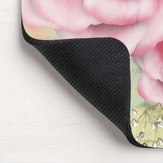 Rosa Digital-Rosen Mousepad (Ecke)