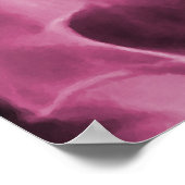 Rosa digitale Röntgenkunst Poster (Ecke)