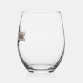 Rosa digitale Stielwein Glas (Links)