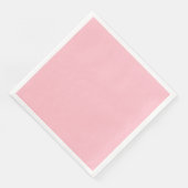 Rosa Dinner-Papier-Serviette Serviette (Ecke)